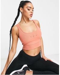 Nike - Dri-fit Pro Indy Strappy All Over Print Light-support Padded Sports Bra - Lyst