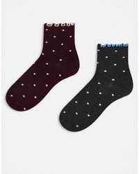 ASOS - Pack Of 2 Socks With Mini Polka Dot Design - Lyst