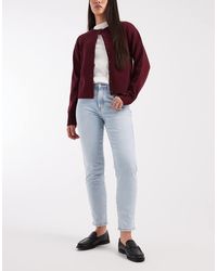 ONLY - Vaqueros Con Lavado De Pernera Recta Y Talle Alto Emily De - Lyst