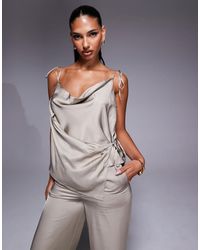 ASOS - Satin Drape Co-ord Cami - Lyst