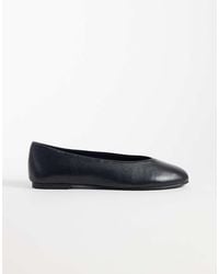 Mango - Teen 100% Leather Ballet Flat - Lyst