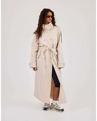 CERNUCCI - Extended Funnel Neck Trench Coat - Lyst