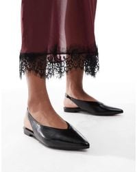 schuh - Lace Sling Back Flat Shoes - Lyst