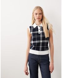 Barbour - Allerdale Tartan Check Knitted Singlet - Lyst