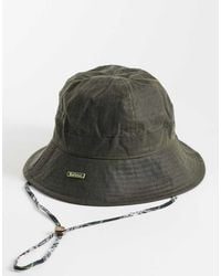 Barbour - Spectator 6 Panel Logo Wax Bucket Hat - Lyst