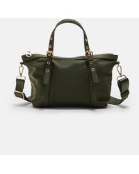 Stradivarius - Borsa Shopper Mini Kaki A Tracolla - Lyst