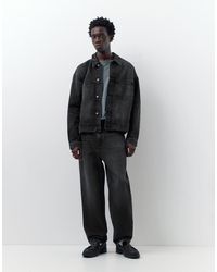 Pull&Bear - Denim Trucker Jack - Lyst