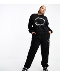 ASOS - Weekend Collective Curve Co-ord Oversized jogger With Logo - Lyst