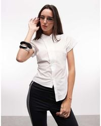Collusion - Asymmetric Hem Fitted Shirt - Lyst