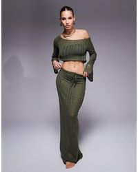 South Beach - Maxi Knit Beach Skirt - Lyst