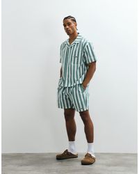 Prohibited - Coastline Stripe Shorts - Lyst