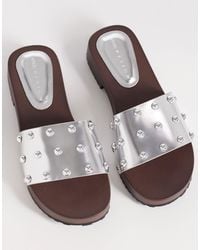 ASOS - Fallen Clog Sandal Slides - Lyst