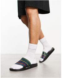 PS by Paul Smith - Nyro - Gestreepte Slippers - Lyst