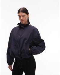 ASOS - Bubble Hem Nylon Track Jacket - Lyst
