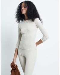 River Island - Long Sleeve Baby Tee - Lyst