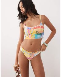 Rip Curl - Rip Curl Beach Print Tankini Top - Lyst