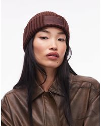 Tommy Hilfiger - – breit gerippte strickmütze - Lyst