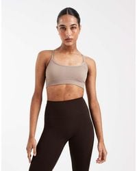 adidas Originals - Adidas Training Essentials Knitted Light Support Sports Bra - Lyst