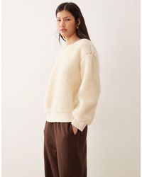ASOS - – oversize-pullover aus teddyfell - Lyst
