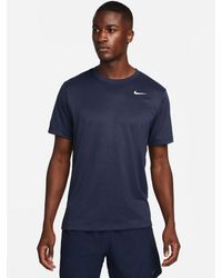 Nike - Camiseta azul marino dri-fit reset - Lyst