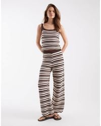 ASOS - Crochet Knit Trouser Co-ord - Lyst