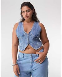 GOOD AMERICAN - Denim Vest - Lyst
