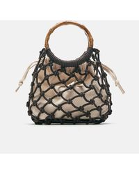 Pull&Bear - – handtasche aus netzstoff - Lyst