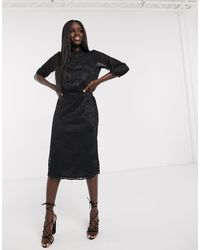 oasis chiffon midi dress