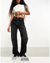 Stradivarius - Petite – weit geschnittene dad-jeans - Lyst
