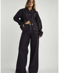 Glamorous - Wide-Leg Mid-Rise-Jeans - Lyst