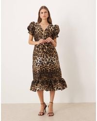 Sister Jane - Button Front Jacquard Midi Dress - Lyst