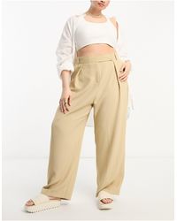 River Island - Wide Leg Tailored Dad Trouser Co-ord - Lyst