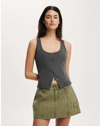 Cotton On - Button Through Tank - Lyst