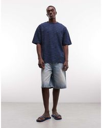 ASOS - Loose Denim Jorts - Lyst