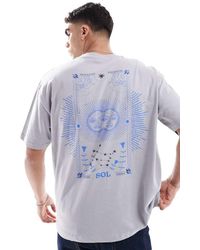 ASOS - Oversized T-Shirt With Celestial Graphic - Lyst