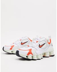 white nike shox tl