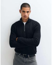 Only & Sons - Ribbed Half Zip Jumper - Lyst