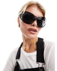 Weekday - Fly Oversized Visor Sunglasses - Lyst