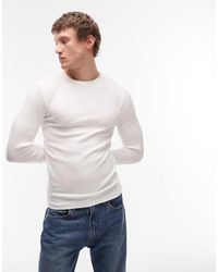 ASOS - Essentials Muscle Fit Long Sleeve T-shirt - Lyst