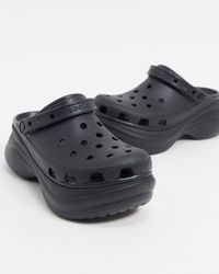 Crocs™ Черные Клоги На Платформе -черный