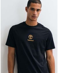 Timberland - Print Stack Logo Short Sleeve Tee - Lyst
