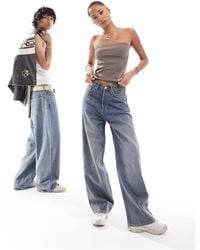 Weekday - Unisex Astro Loose Fit Wide Leg Jeans - Lyst