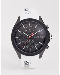 BOSS – 1513718 Velocity Athleisure – Silikon-Armbanduhr - Weiß