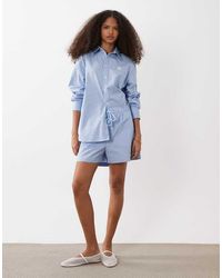 Polo Ralph Lauren - Ralph Lauren Wimbledon Capsule Striped Co-Ord Pleated Shorts With Crest Embroidery - Lyst