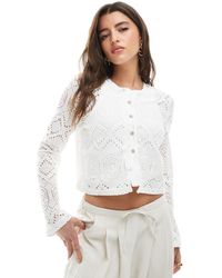 Pieces - – strickjacke - Lyst