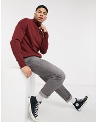 Another Influence Roll Neck Sweater - Red