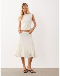 Mango - Marta Lace Midi Skirt Co-ord - Lyst