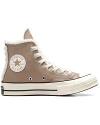 Converse - Zapatillas De Deporte Hi-Top Con Detalle De Tejido De Rizo Chuck 70 De Convers-Neutro - Lyst