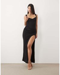 Oh Polly - Modal Sweetheart Neck Cowl Waist Maxi Dress - Lyst