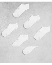 Under Armour - Essential No-Show 6 Pack Socks - Lyst